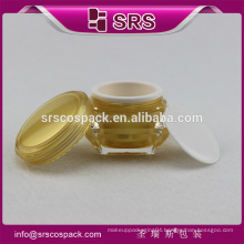 SRS free sample diamond promotional acrylic cosmetic jar , 15ml 30ml 50ml acrylic cosmetic containers